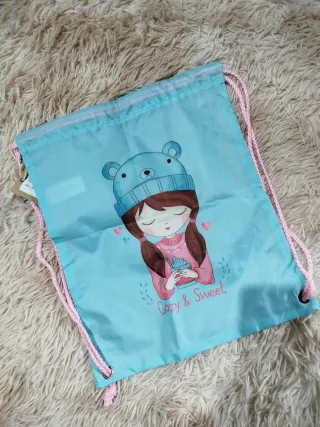 Borsa in tela con adorabile disegno per bambini
