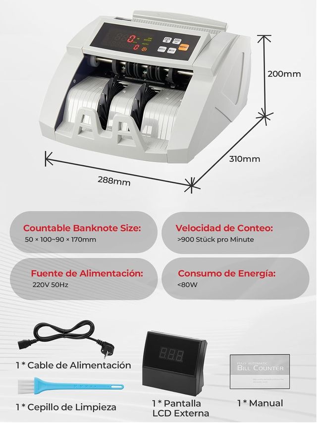 Maquina de contar Billetes Profesional / FOHERE