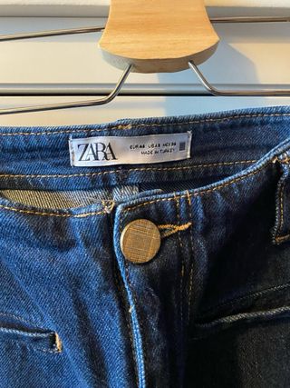 Pantaloni dritti Zara blu