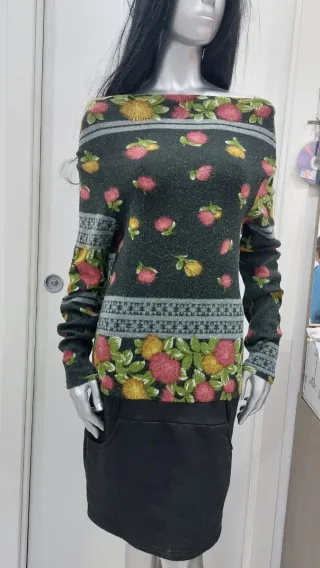 Abito donna vintage floreale tg. XL