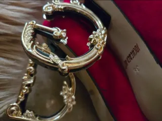 Botines D&G Rojos y Dorados