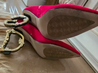 Botines D&G Rojos y Dorados