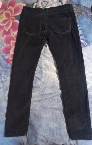 Pantalón pana mujer Zara negro