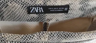 Gonna pantaloni Zara fantasia pitone taglia S