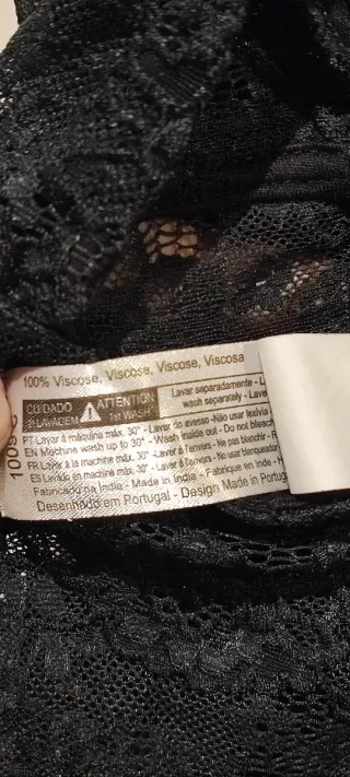 Body Renda Manga Comprida azul escuro