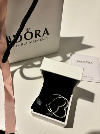 Pendientes Pandora Corazón Plata