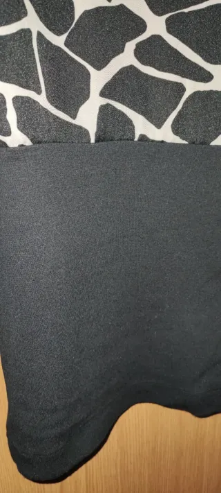 Vestido Cortefiel Preto e Branco