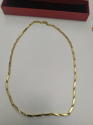 COLLANA UOMO PLACCATA ORO 18 kt MAGLIA PRISMA