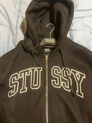 Sudadera Stüssy Negra Cremallera
