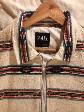 Chaqueta Zara Estampada Talla XL