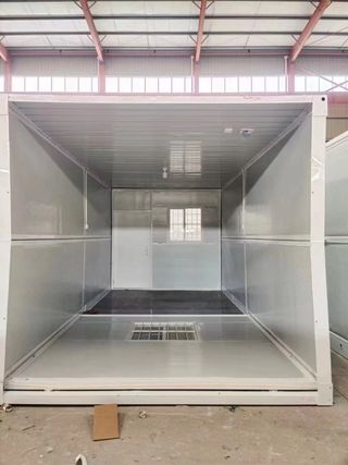 Caseta obra contenedor modular panel plegable