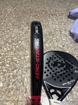 2 Palas Dunlop Aero-Star y Galactica Pro