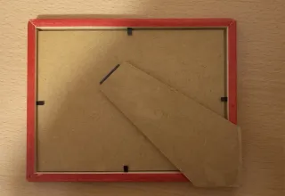 Cornice per foto in legno rosso 17x22 cm