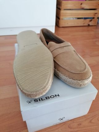 Mocasines Alpargata Beige Silbon Talla 43