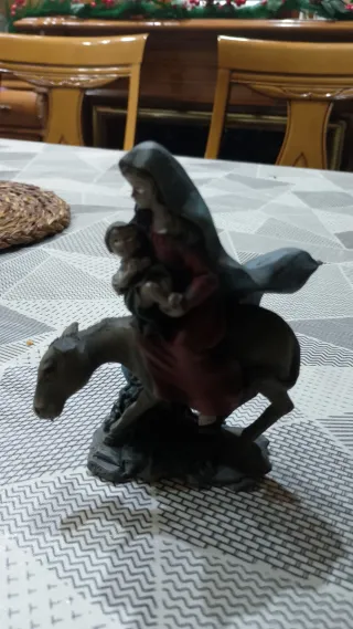 Figuras Belén, ángel sagrada familia y san José