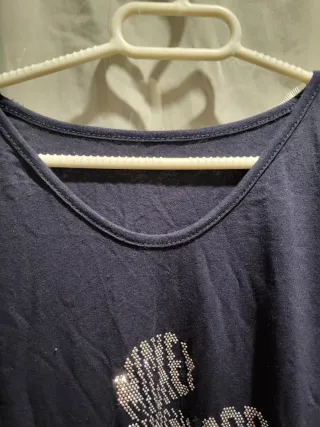 Camiseta Larga Mickey Mouse Brillante Talla XL