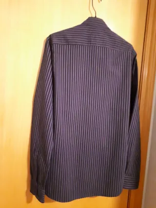 Camicia Tommy Hilfiger a righe blu e grigio