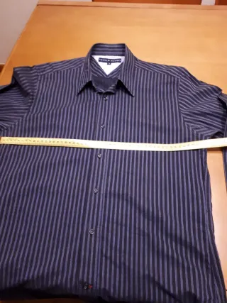 Camicia Tommy Hilfiger a righe blu e grigio