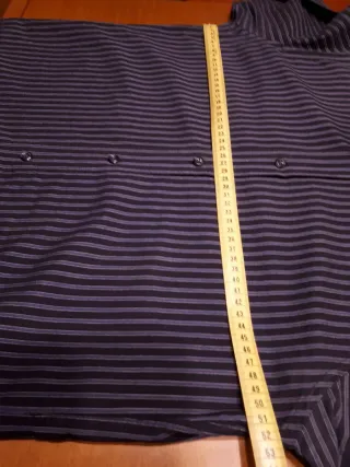 Camicia Tommy Hilfiger a righe blu e grigio