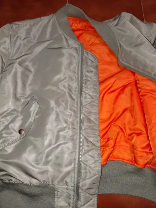 Chaqueta Alpha Industries MA1 Plateada
