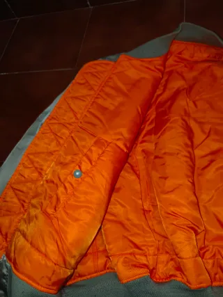 Chaqueta Alpha Industries MA1 Plateada