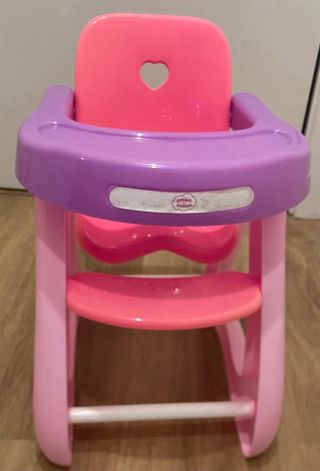 Trona de juguete rosa y morada