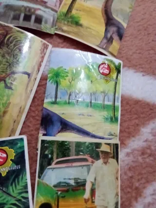 9 Cromos Jurassic Park Dino-Album Bimbo