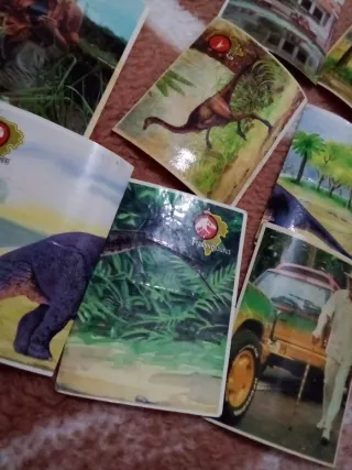 9 Cromos Jurassic Park Dino-Album Bimbo