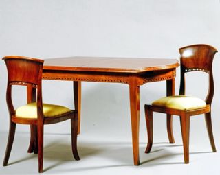 Mesa de comedor extensible de madera