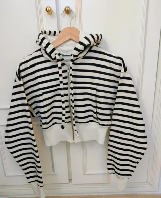 Sudadera Crop Zara Rayas