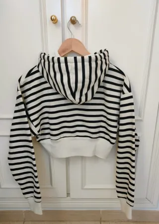 Sudadera Crop Zara Rayas