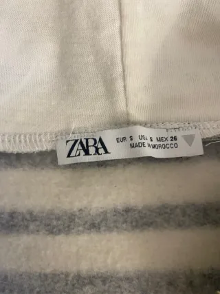 Sudadera Crop Zara Rayas