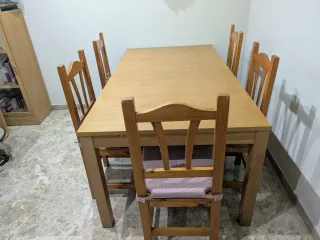 Mesa extensible madera Ikea Bjursta