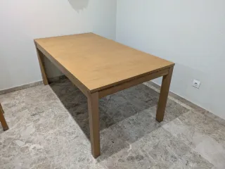 Mesa extensible madera Ikea Bjursta
