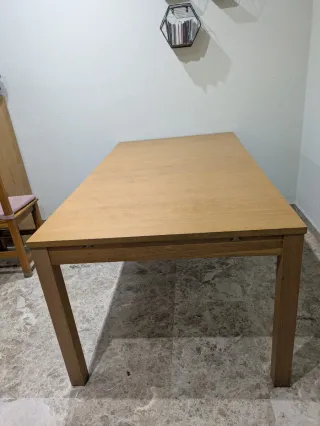 Mesa extensible madera Ikea Bjursta