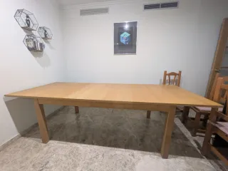 Mesa extensible madera Ikea Bjursta