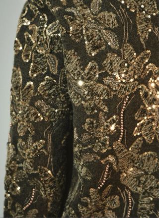 Cárdigan de punto lentejuelas