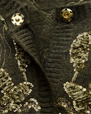 Cárdigan de punto lentejuelas