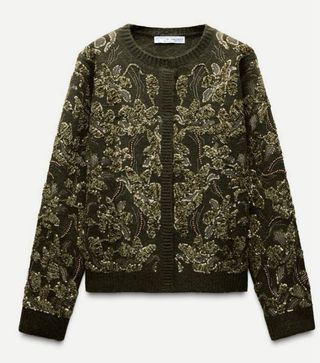 Cárdigan de punto lentejuelas