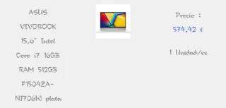 Ordenador Asus Vivobook como nuevo!