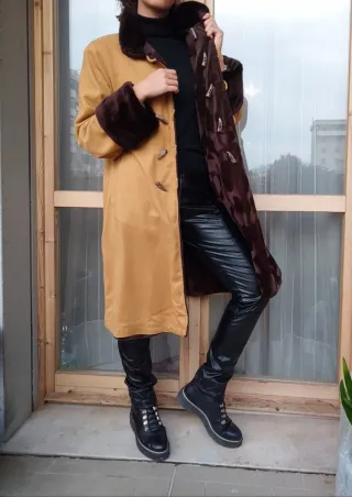 Cappotto donna double face