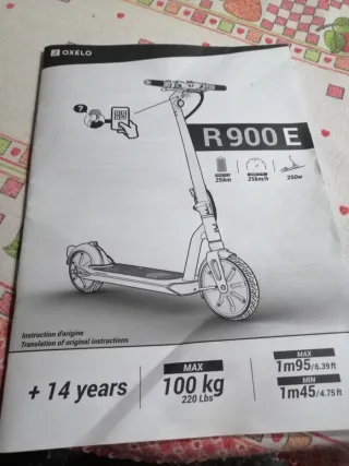 Patinete Eléctrico Oxelo R900E