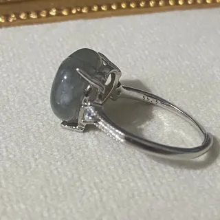 Anillo Corazón Labradorita Plata