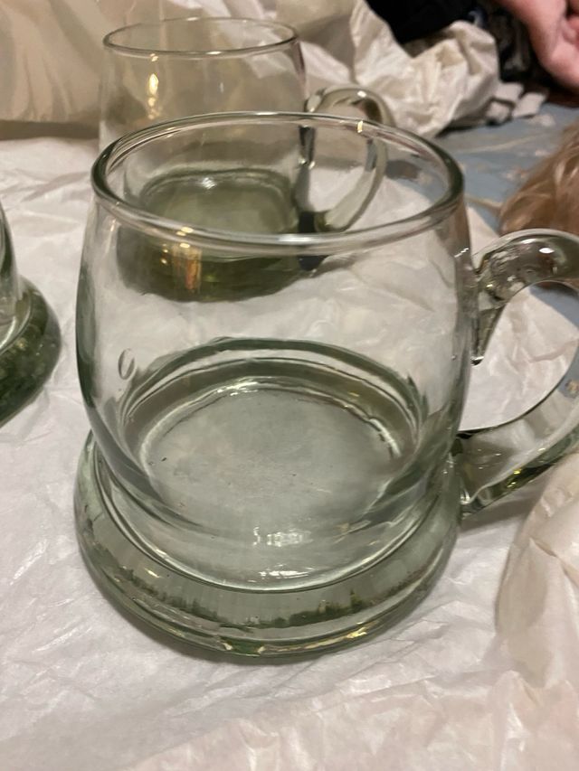 Jarras de cristal grueso (2 unidades)