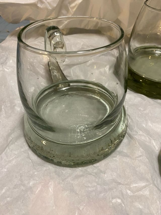 Jarras de cristal grueso (2 unidades)