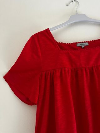 Blusa TEX Woman Roja Talla L Bordada