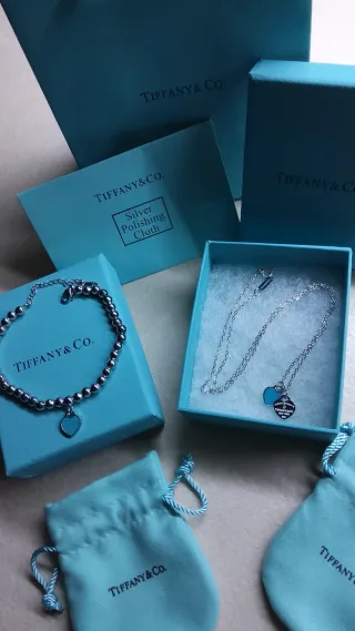 Set Tiffany & Co. Bracciale + Collana con box