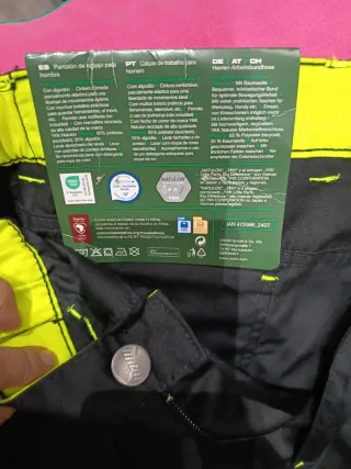 2 Pantalones de Trabajo PARKSIDE Negro Talla 44