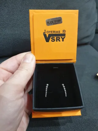 Pendientes trepadores VSRY plata 1ª ley