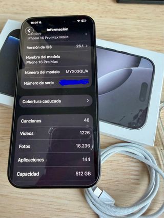 iPhone 16 Pro Max 512GB Nero + Accessori